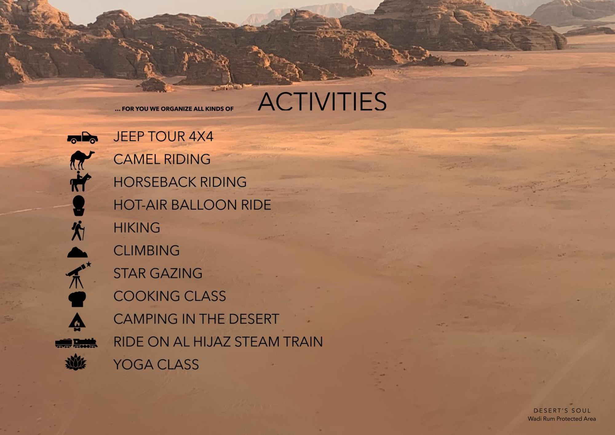 Desert'S Soul Wadi Rum Ad Disah Eksteriør billede